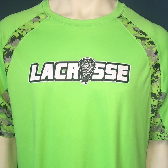 Badger Shirts Short Sleeve Lacrosse Tshirt Lime Green Xl Poshmark